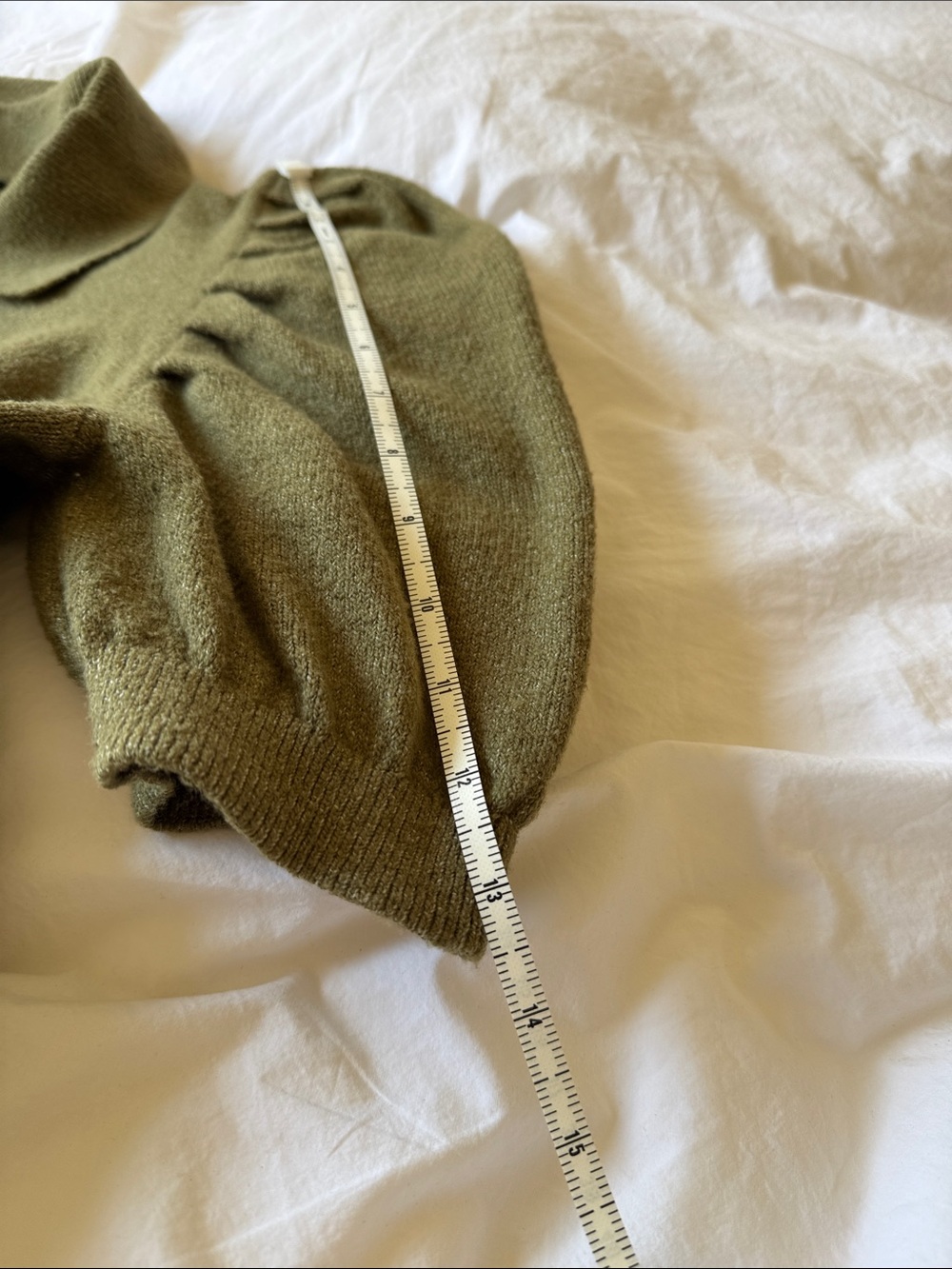 WHO WHAT WEAR X TARGET
Puff Elbow Pullover Sweater, Olive Green, size M, EUC - Picture 9 of 10